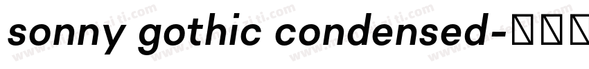 sonny gothic condensed字体转换